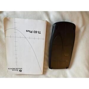 TI-83 Plus w/ Manual! Texas Instruments Calculator TESTED